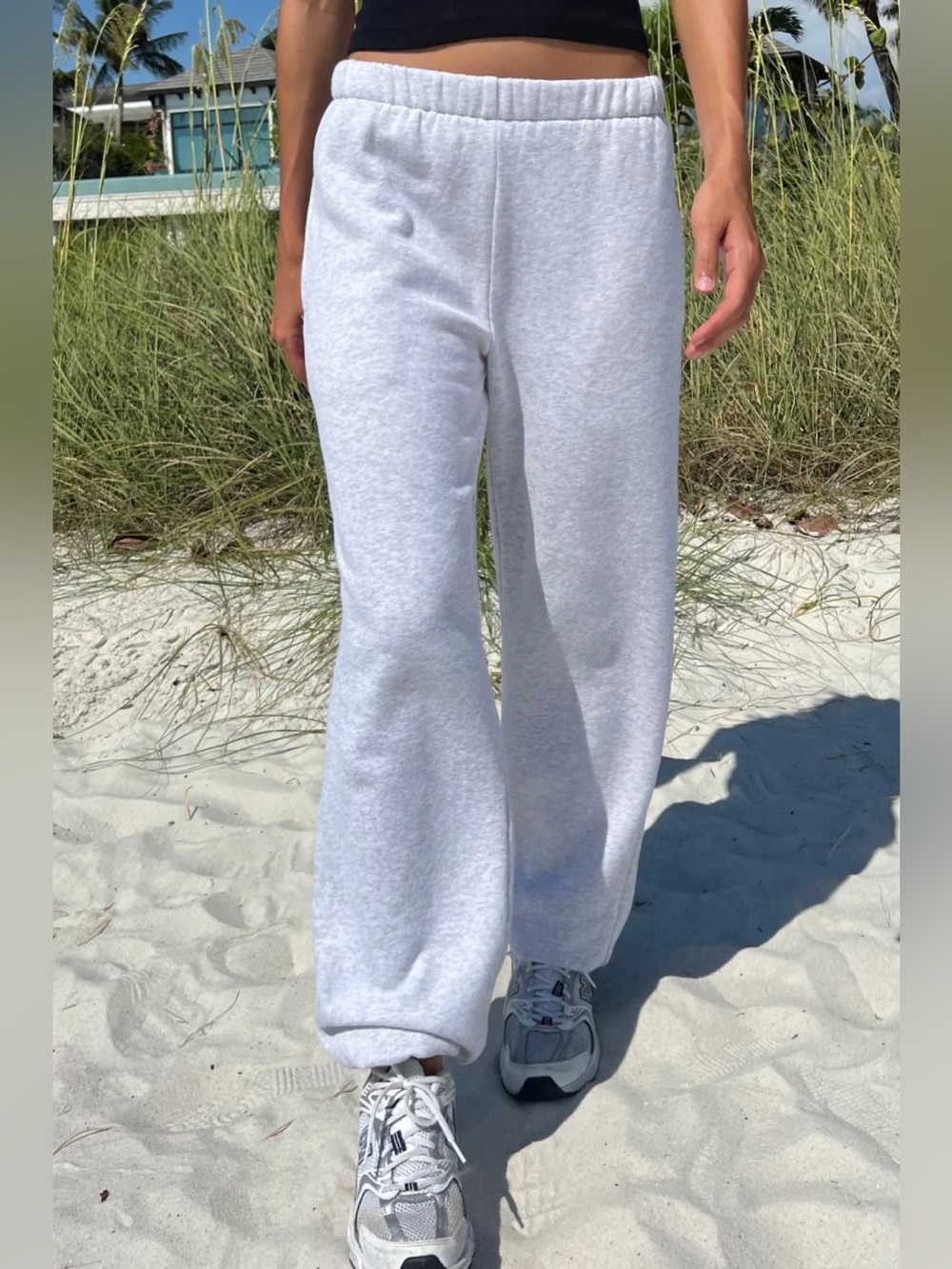Brandy Melville Rose Sweatpant Joggers, One Size